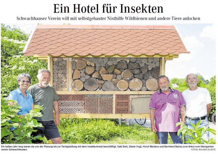 Wir bauen ein Insektenhotel