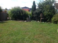 Mein Garten als ich ihn Frühjahr 2016 übernommen habe Doppelhaushälfte vorne ca. 100 qm nur Rase ...