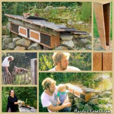 Wildbienenhotel bauen im Hortus Fenestram